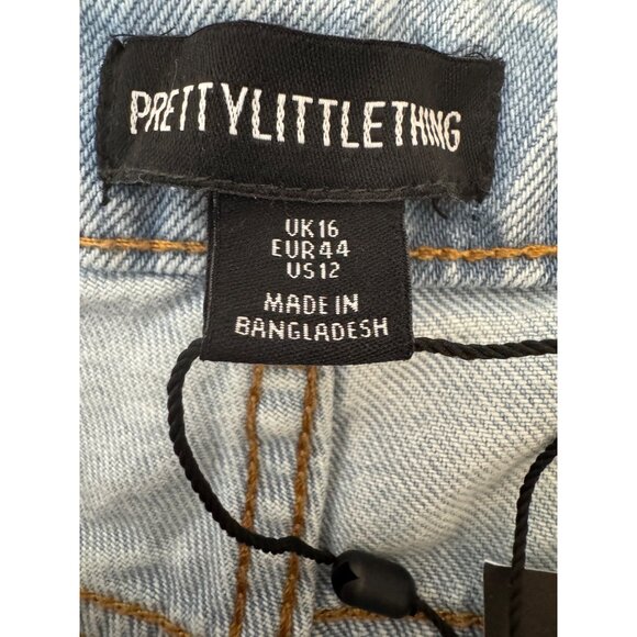 2/$30 NWT Vintage 12 PrettyLittleThing High Waisted Straight Leg Jeans - Picture 3 of 16